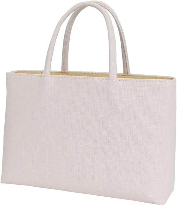 Amazon 麻混 和装バッグ 日本製 麻混生地使用 ホワイト系 夏バック かばん 和装かばん 和装小物 通販