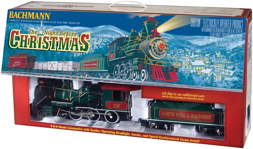 night before christmas train set