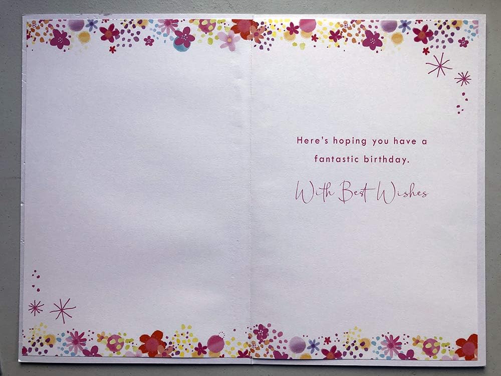 Great Granddaughter 21st 21 Dress Shoes Design Happy Birthday Card Lovely Verse, Multicolor, 15.2cm x 22.8cm - Image 3