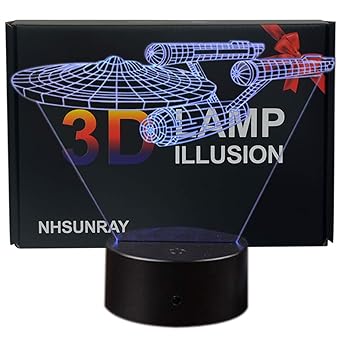 3d Illusion Night Light Led Desk Table Lamp 7 Color Touch Lamp Art