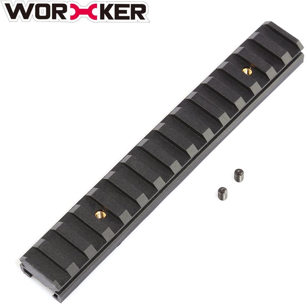 Foxom Picatinny Rail, Worker Picatinny Top Rail Mount Modify Kit for Nerf Blaster size 15CM