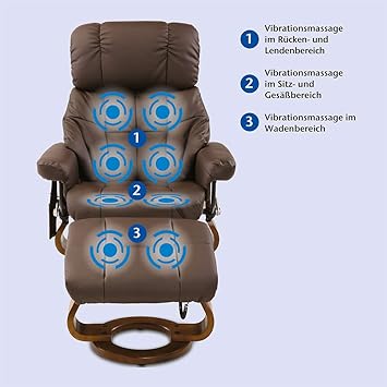 Braun aktivshop Entspannungssessel »Deluxe« Relaxsessel Sessel drehbar