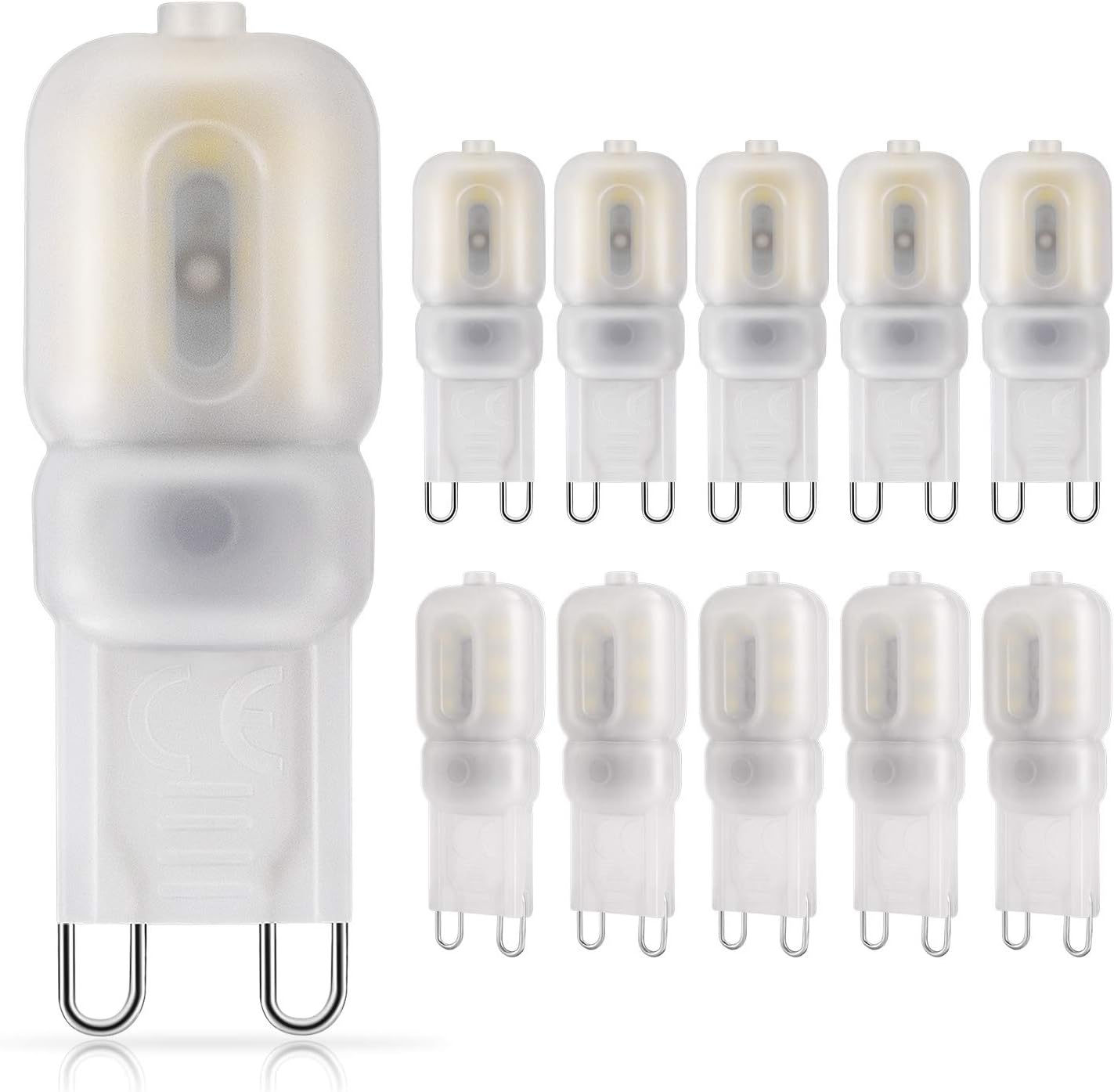 DiCUNO G9 LED Bulb 2W, Equivalent to 20W Halogen, 200LM, Daylight White 5000K, Not Dimmable, 220-240V
