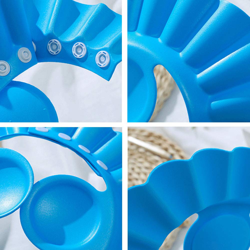 Baby Shower Cap Bathing Cap - 3 Pcs Soft Adjustable Visor Hat Safe Shampoo Shower Bathing Protection Bath Cap for Toddler, Baby, Kids, Children : Baby