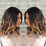 TopFeeling Short Lace Front Wigs Human Hair Bob Wigs Brazilian Body Wave Ombre Highlight Color Short Wigs For Black Women