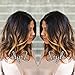TopFeeling Short Lace Front Wigs Human Hair Bob Wigs Brazilian Body Wave Ombre Highlight Color Short Wigs For Black Women
