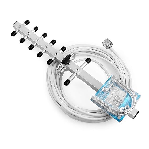 PHONETONE Yagi-Antenne 3g 12dBi Außenantenne mit 10 m RG58 Kabel N männlich Anschluss für Handy Signalverstärker