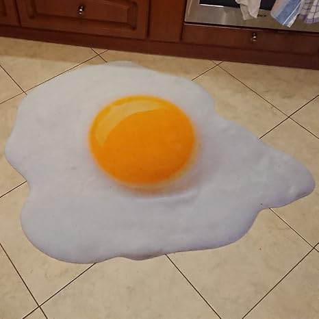 Amazon De Tapiso Velvet Teppich Mit Design Spiegelei Teppich Fur