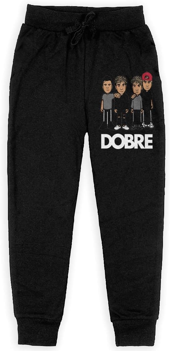 Boys Girls Dobre Brothers Logo Pink Jogger Sweatpants Youth Joggers Sport Training Sweatpants