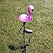 2 Pcs Flamingo Ground Spike Lights Solar Powered Garden Light Waterproof Park Decorative Lawn Lamp Pathway Outdoor Yard Walkway (Solar Flamingo)