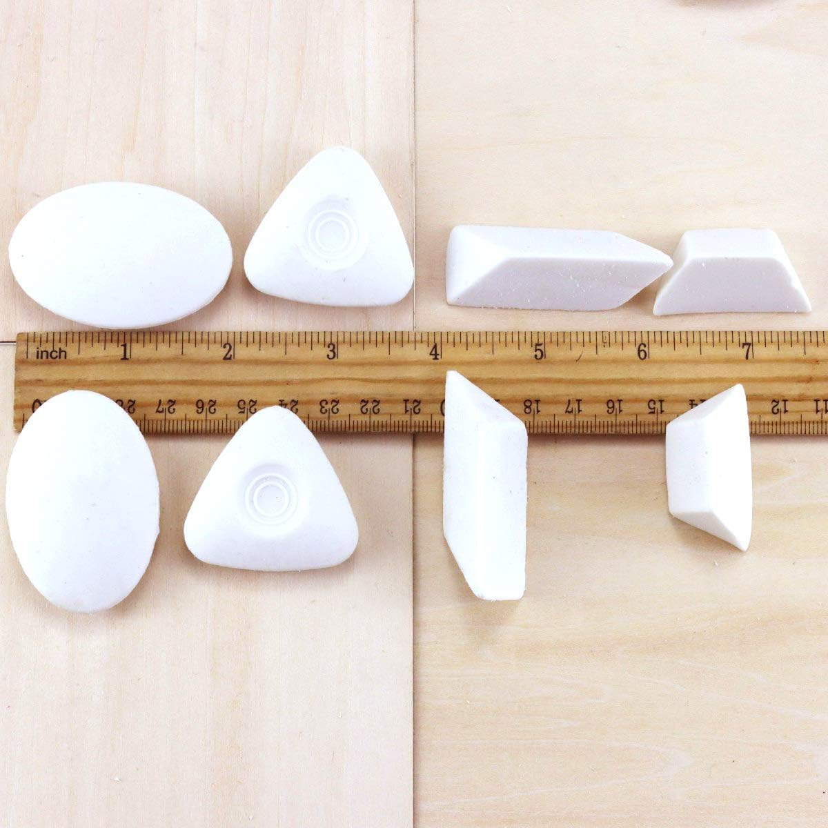 YG_Oline 20 Pcs Drawing Erasers, 4 Shapes Cube Erasers Drawing Supplies for Artist and Students, 5 Pcs/Shape : Office Products