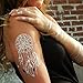 Metallic Temporary Tattoos, KissDate 150+ Henna & Boho Designs in Gold Silver Black, Fake Glitter Jewelry Tattoos- Bracelets, Necklaces, Wrist, Anklets and Armbands（8 Sheets）