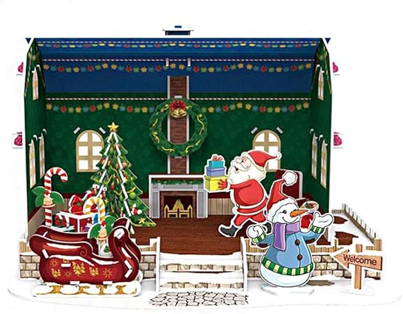 Babbo Natale 3d Da Costruire.Xfwj Puzzle 3d Modelli Di Babbo Natale Kit Di Costruzione In Legno Kit Modello Di Meccanica Piccola Per Adulti E Adolescenti Regalo Giocattolo C Amazon It Casa E Cucina
