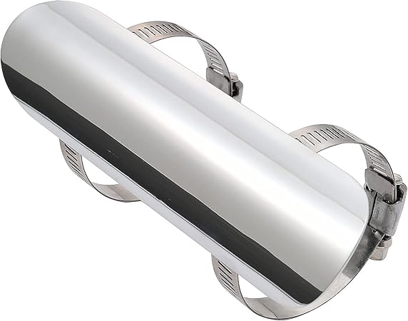 Amazon デイトナ ナローマフラーガード プレーン ストレート クロームメッキ 車 バイク 車 バイク