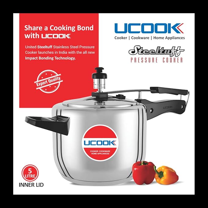 Buy UCOOK Steeltuff Stainless Steel Innerlid Induction Base Pressure