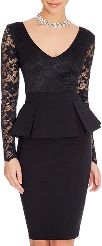 peplum cocktail dress
