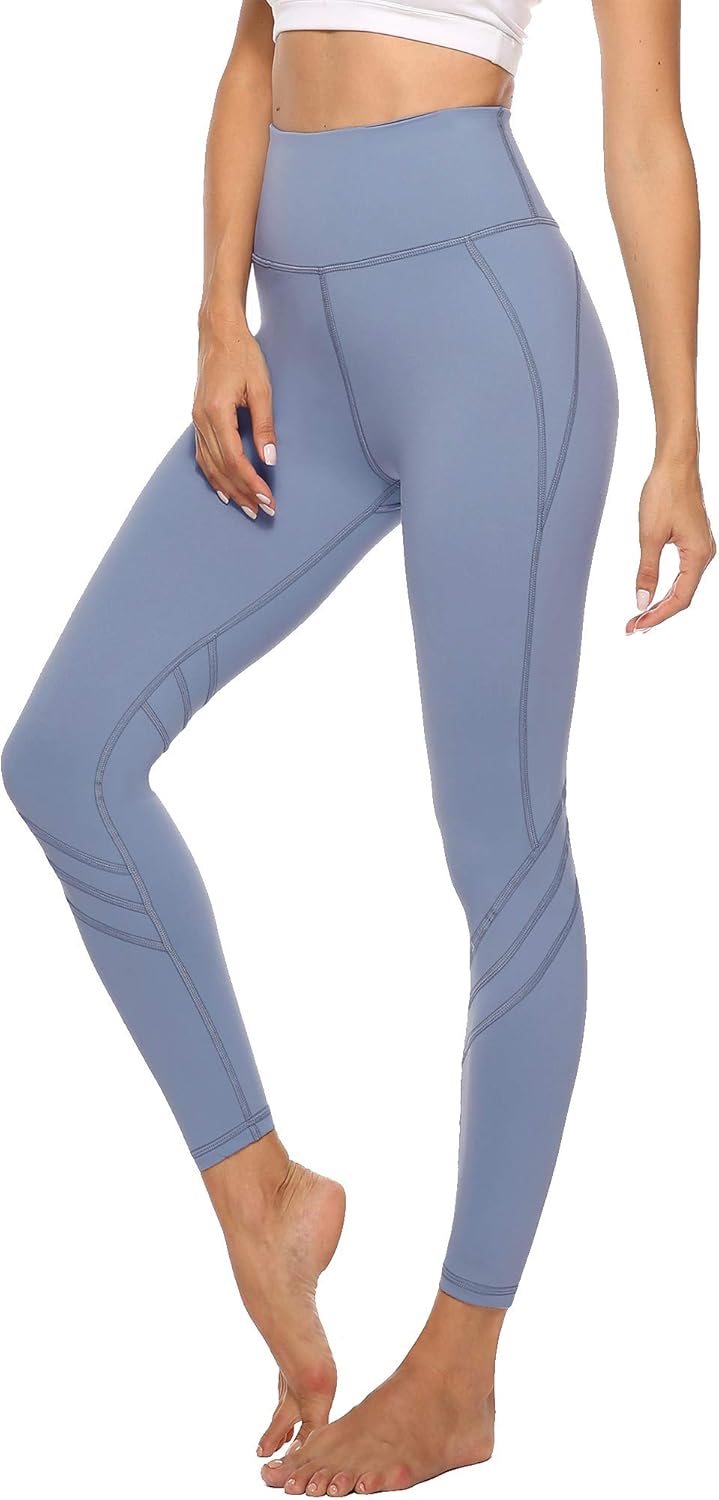 Sport Leggings Damen Mit Taschen - High Waist Yoga Hose Für Fitness