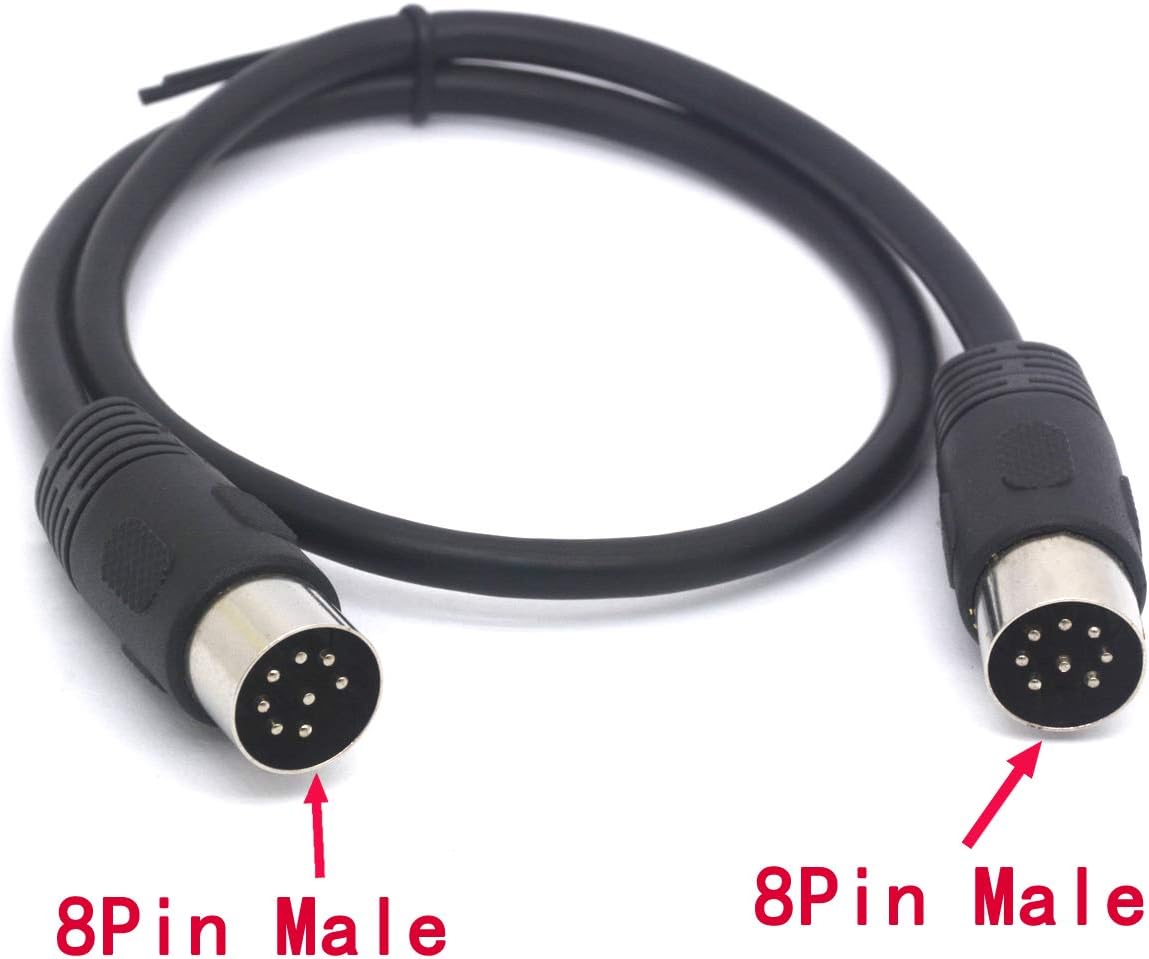 Tomost MIDI Cable 8 Pin Din Speaker Extension male to male Converter Lead for Bang and Olufsen B&O PowerLink BeoLab (50 cm) - Image 3