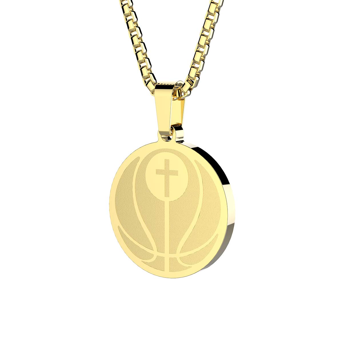Phoenix AngelaSports Pendant Necklace Baseball Football Soccer Basketball Volleyball Team Coach Gift Inspirational Pendant for Boys Girls