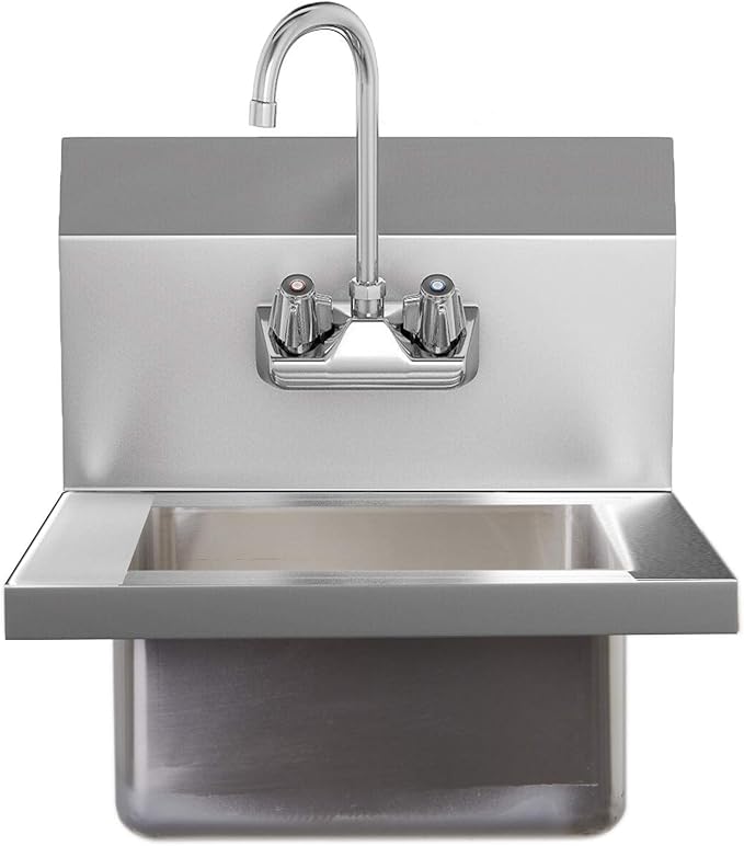 Commercial Hand Wash Sink KITMA Wall Mount Washing Basin