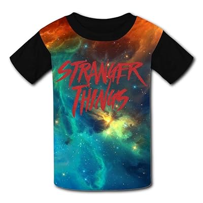 Classic Black T-Shirts with Cute 'Stranger Things' Oman Ubuy