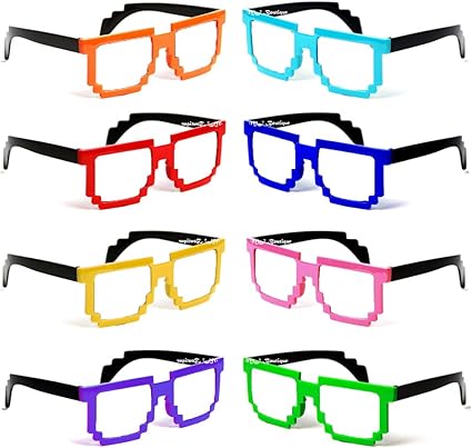 colorful nerd glasses