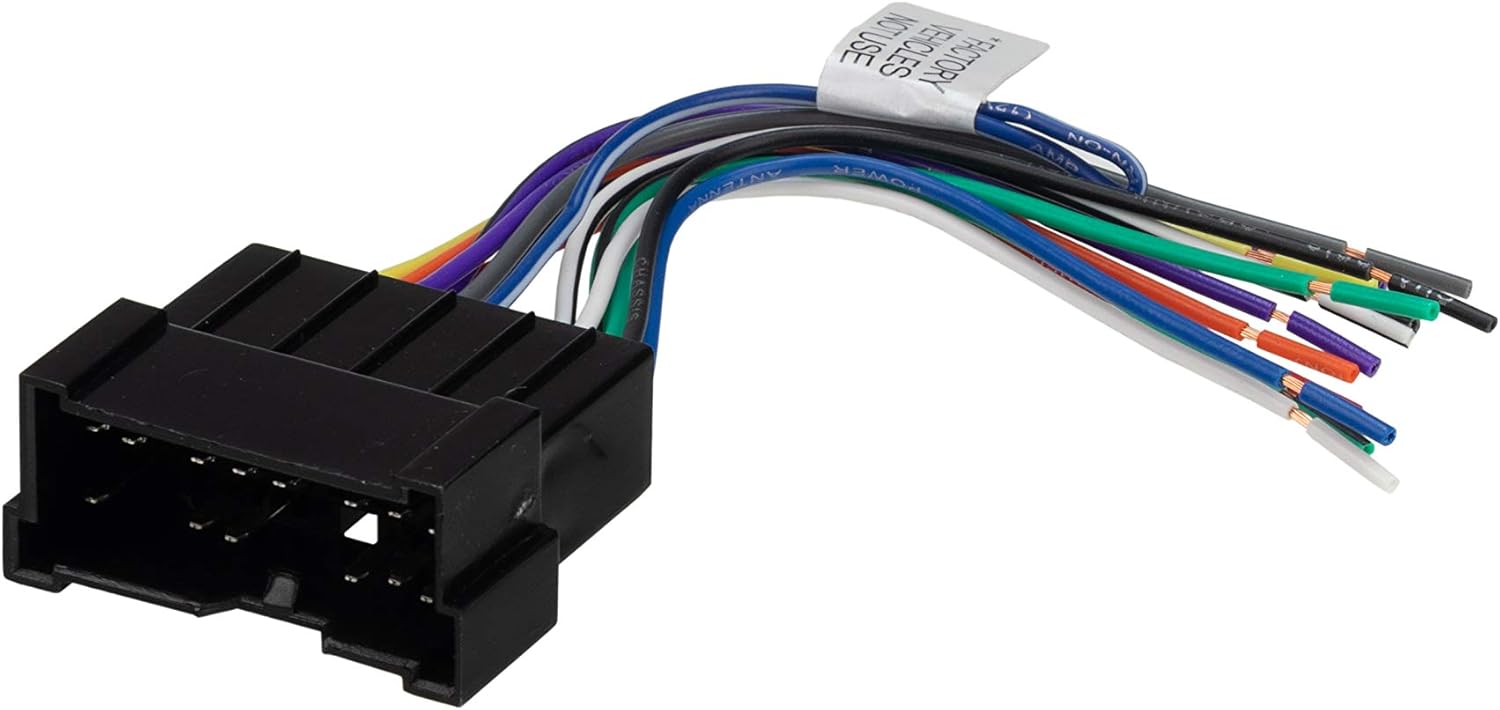 Scosche HY03B Compatible with Select 2000-06 Hyundai Power/Speaker Connector/Wire Harness for Aftermarket Stereo Installation with Color Coded Wires