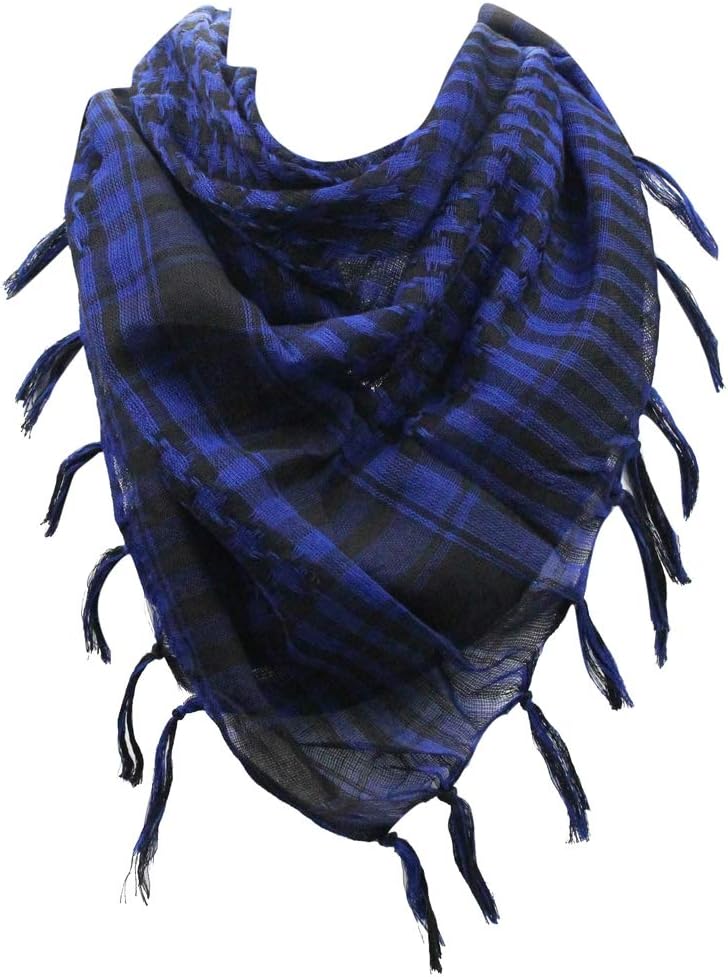 Men 100% Cotton Military Shemagh Neck Desert Tactical Head Wrap Keffiyeh Scarves