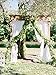 White Sheer Backdrop Curtains 4.8ftx6.5ft Chiffon Backdrop Drapes for Wedding Ceremony Arch Backdrop Decorations