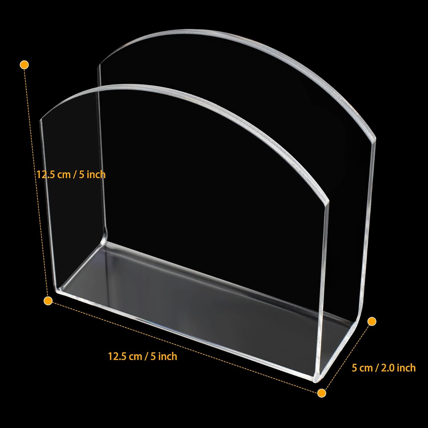 Napkin Holder Crystal Clear Acrylic Napkin Holders for Tables, Clear Paper Napkin Holder Stand Tabletop Freestanding Tissue Box Dispenser for Dinner Kitchen Restaurant Home Decor Bar Accessories: Kitchen & Dining