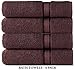Cotton Craft - 12 Pack - Ultra Soft Extra Large Wash Cloths 12x12 Chocolate - 100% Pure Ringspun Cotton - Luxurious Rayon trim - Ideal for Daily Use - Each Towel Weighs 2 Ounces