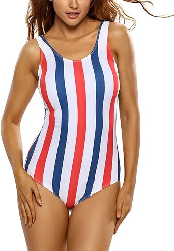 vertical striped bikini
