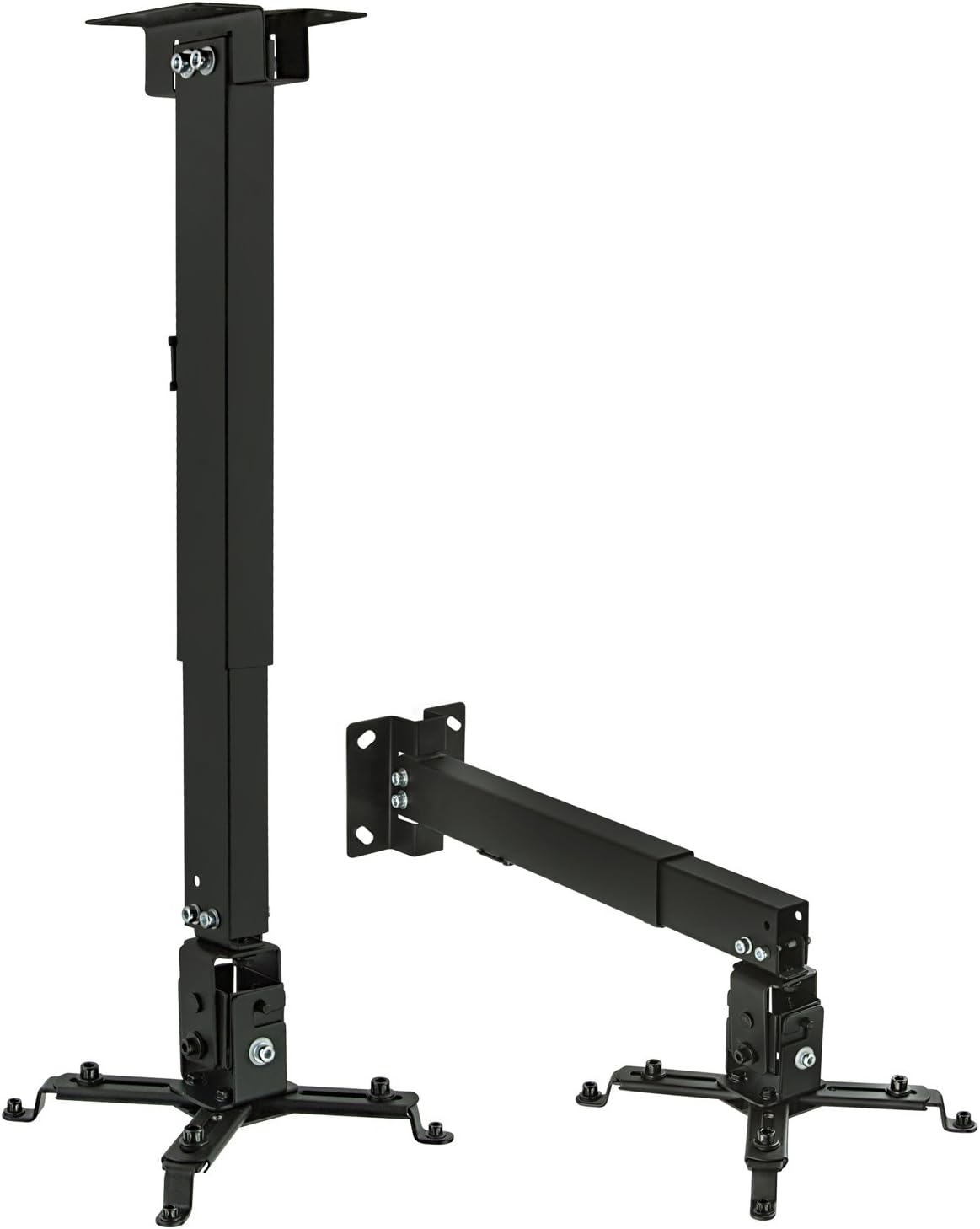 Mount-It! Wall or Ceiling Projector Mount with Universal LCD/DLP Mounting for Epson, Optoma, Benq, ViewSonic Projectors, 44lb Load Capacity, Black: Electronics