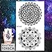 COKTAK 8 Pieces/Lot Black Henna Mandala Flower Temporary Tattoos For Girls Women Sexy Body Art Tribal Indian Mehndi Arm Tattoo Stickers Sheets Female Fake Waterproof Lace Tatoos Wedding Decor Flora