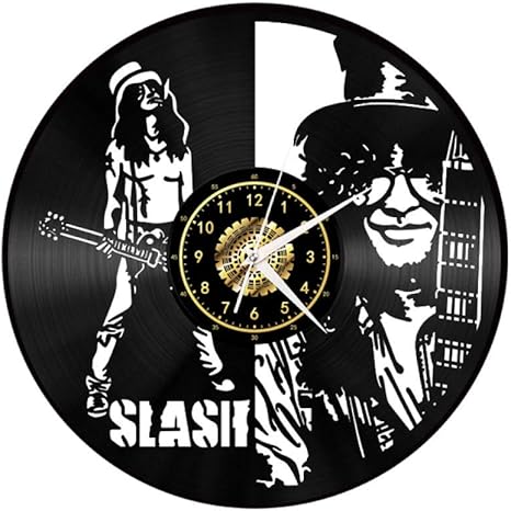 Amazon Co Jp 創造的な3d壁時計ファッションビニールレコード壁時計記念ギフト壁時計ロックミュージシャン時計 Ledライトなし ホーム キッチン