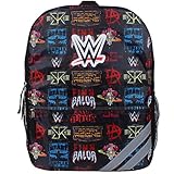 WWE Grand Slam Wrestling Champion Icons 16 inch Backpack with Side Mesh Pockets