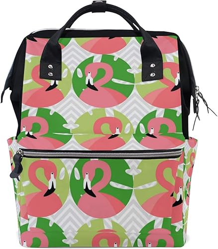 Amazon Kuanyun リュックサック フラミンゴ 動物柄 デイパック 耐久性 大容量 多機能 人気 流行り かっこいい お洒落 女子 男子 男女兼用 Kuanyun メンズ