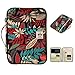 BTSKY New Multi-Functional A4 Document Bags Portfolio Organizer-Waterproof Travel Pouch Zippered Case for Ipads, Notebooks, Pens, Documents (Black+Red)