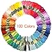 Caydo 100 Pieces 100 Colors Embroidery Floss with Organization Box, and 137 Pieces Cross Stitch Tool Kit for Friendship Bracelet String Making