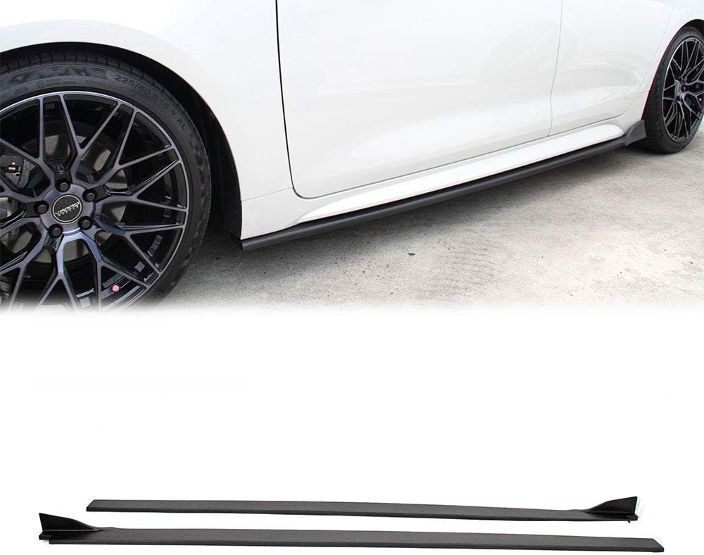 Compatible with 2019-On Toyota Corolla Hatchback E210 MZEA12R 5D Side Skirt Extension Painted Matte Black