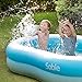 Sable Inflatable Pool, Swimming Family Size Kiddie Blow Up Pool, 103 x 63 x 18 in, Easy Set Up, for Ages 3+