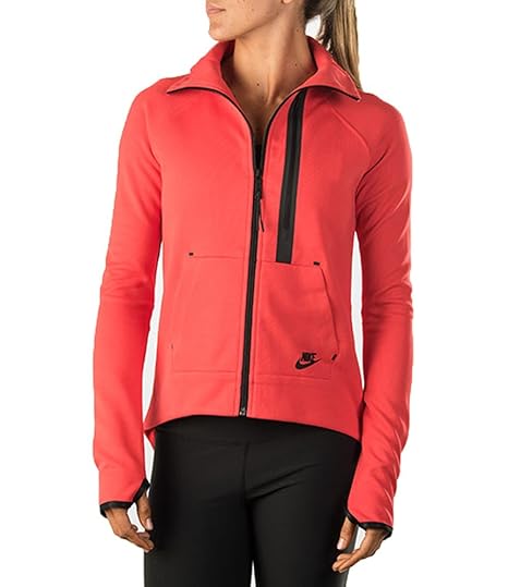 red nike tech jacket