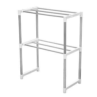 CCChaRLes 2 Capas Horno De Microondas De Acero Inoxidable ...