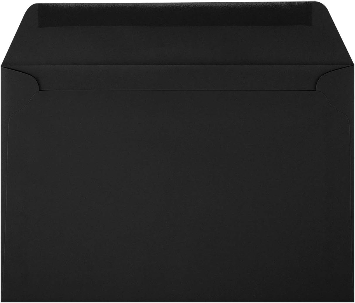 6 x 9 Booklet Envelopes in 80 lb. Midnight Black for Mailing a Business Letter, Catalog, Financial Document, Magazine, Pamphlet, 50 Pack (Black) : Office Products