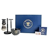 RoyalShave Black & Chrome Shaving Set - Stylish