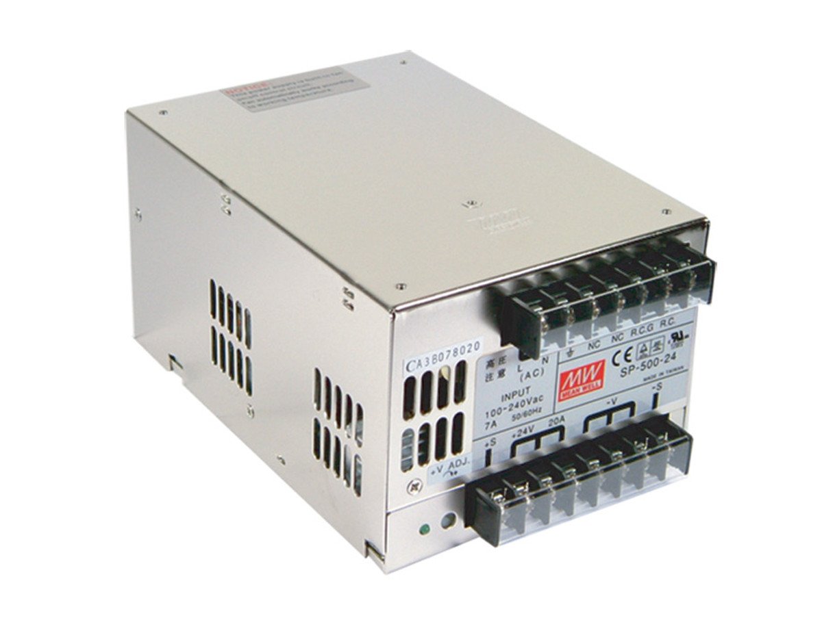 MW Mean Well SP-500-24 24V 20A 480W Single Output with PFC Function Power Supply