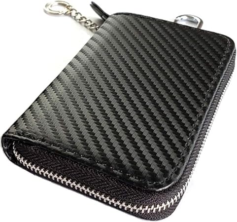 Amazon リレーアタック ポーチ リレーアタック対策 電波遮断ポーチ スマートキーケース 電波遮断 ケース スキミング防止 圏外ポーチ カーセキュリティ ブロッキングポーチ 盗難防止 炭素繊維素材 年新品 キーケース キーホルダー 車 バイク