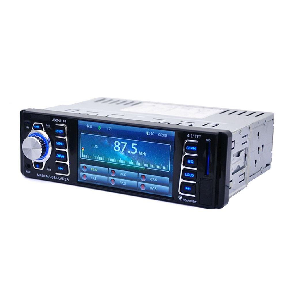 Amazon Com Kobwa Car Stereo 4 1 Single Din Car Stereo Receiver