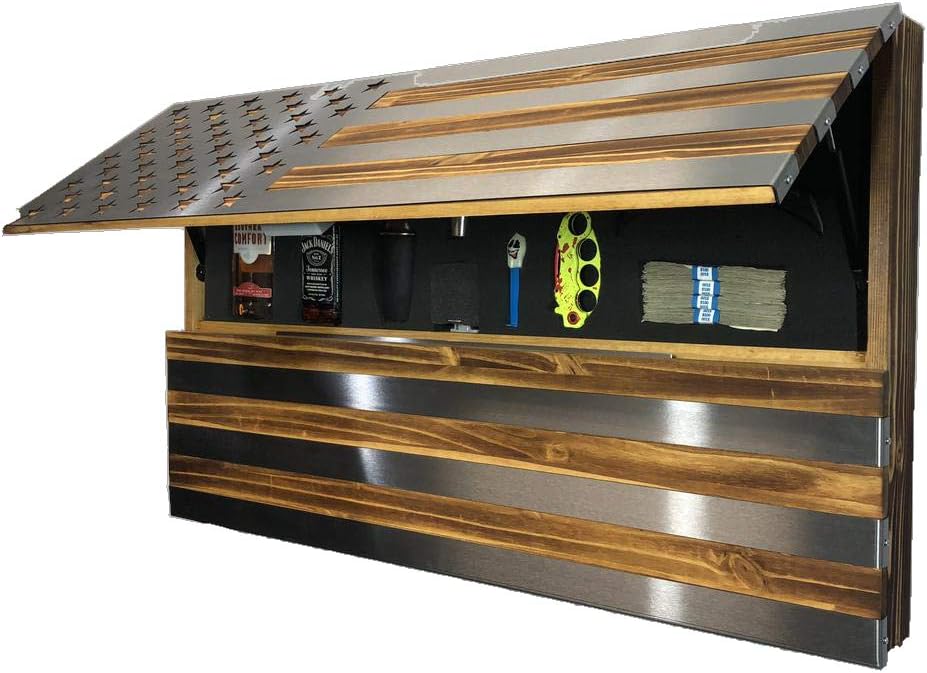 Best Wall Shelf Wood Concealment Coat Rack