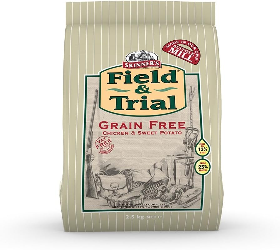 Skinner's Field & Trial Complete Dry Grain Free Adult Dog Food Chicken and Sweet Potato, 2.5 kg, 2.5 kg (Pack of 1)